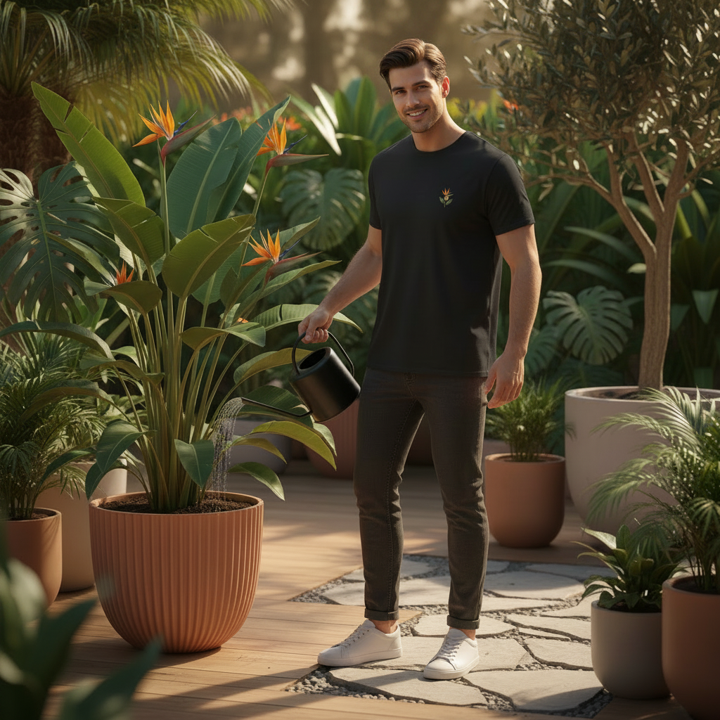 sweet strelitzia  - Herren Premiumshirt