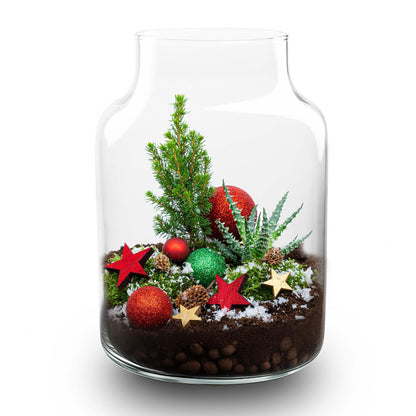 Weihnachts-Terrarium  DIY kit Christmas -  -  Ø 17 cm ↑ 25 cm